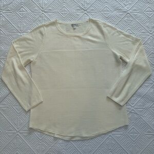Croft & Barrow Ivory Knit Sweater Size M